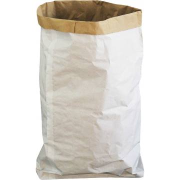 Хартиени торби 50/80/17 - кафява хартия + полиетилен + бяла хартия